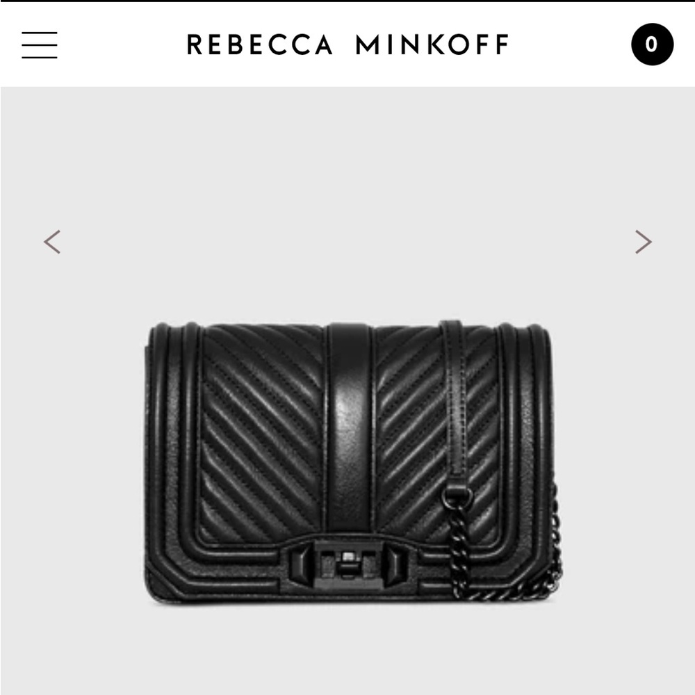 Rebecca Minkoff Chevron Quilted Small Love Crossbody